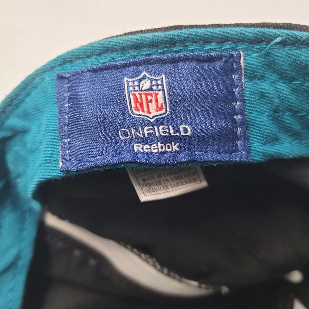 Jacksonville Jaguars Hat Adjustable Reebok Black Blue NFL‎ Football Casual Men